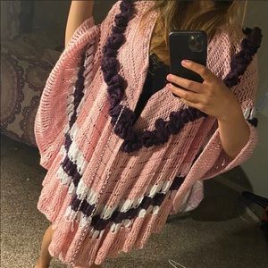 Cute handmade pink purple cape unworn